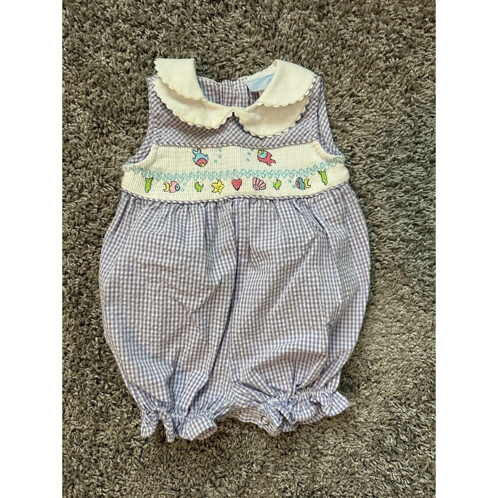 Vintage Little Angel Ocean Themed Romper 6-9 Months
